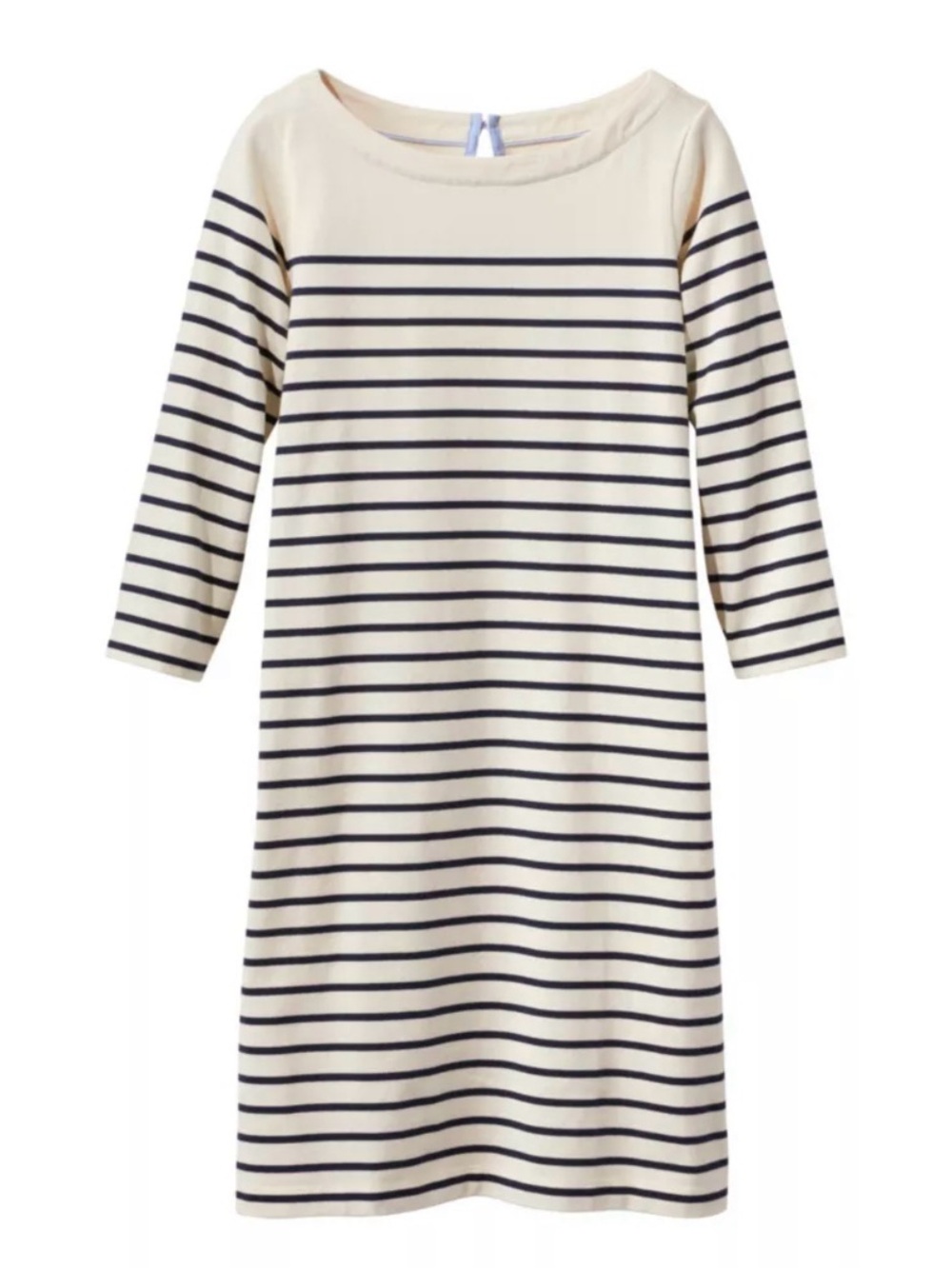 L.L. Bean Women’s Heritage Mariner Dress, Stripe in Sailcloth/Classic Navy